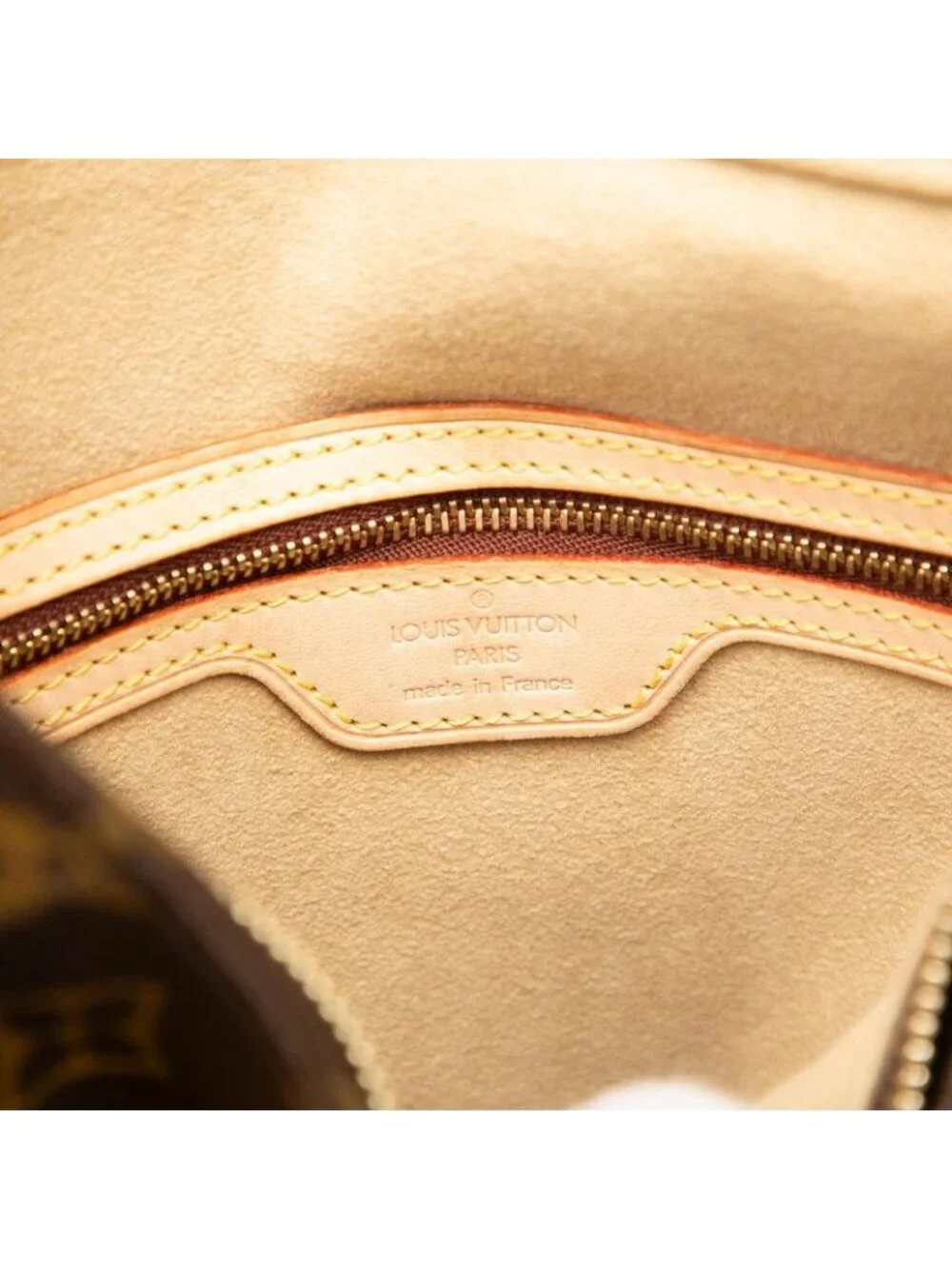 Louis Vuitton Monogram Looping GM Shoulder Bag Tote Brown Leather